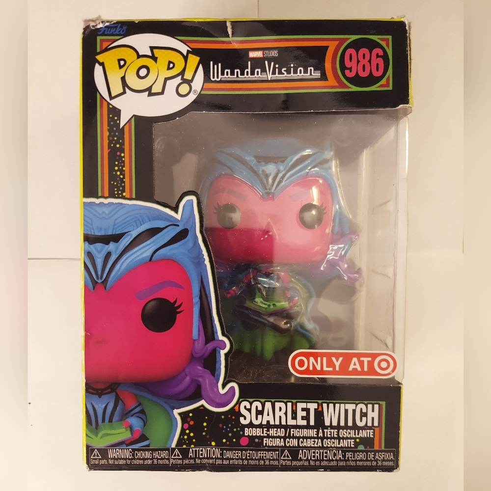 Funko Pop! Scarlet Witch Black Light Target Exclusive #986